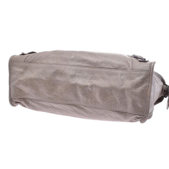 Balenciaga The City Grey Lambskin Bag Strap - Picture 5 of 9